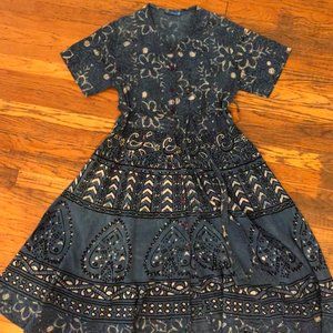Vintage Boho Midi Dress